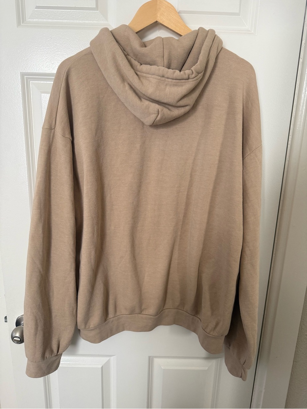Aviator Nation Logo Stitch Relaxed Hoodie Sand Unisex Size Large - Picture 2 of 9